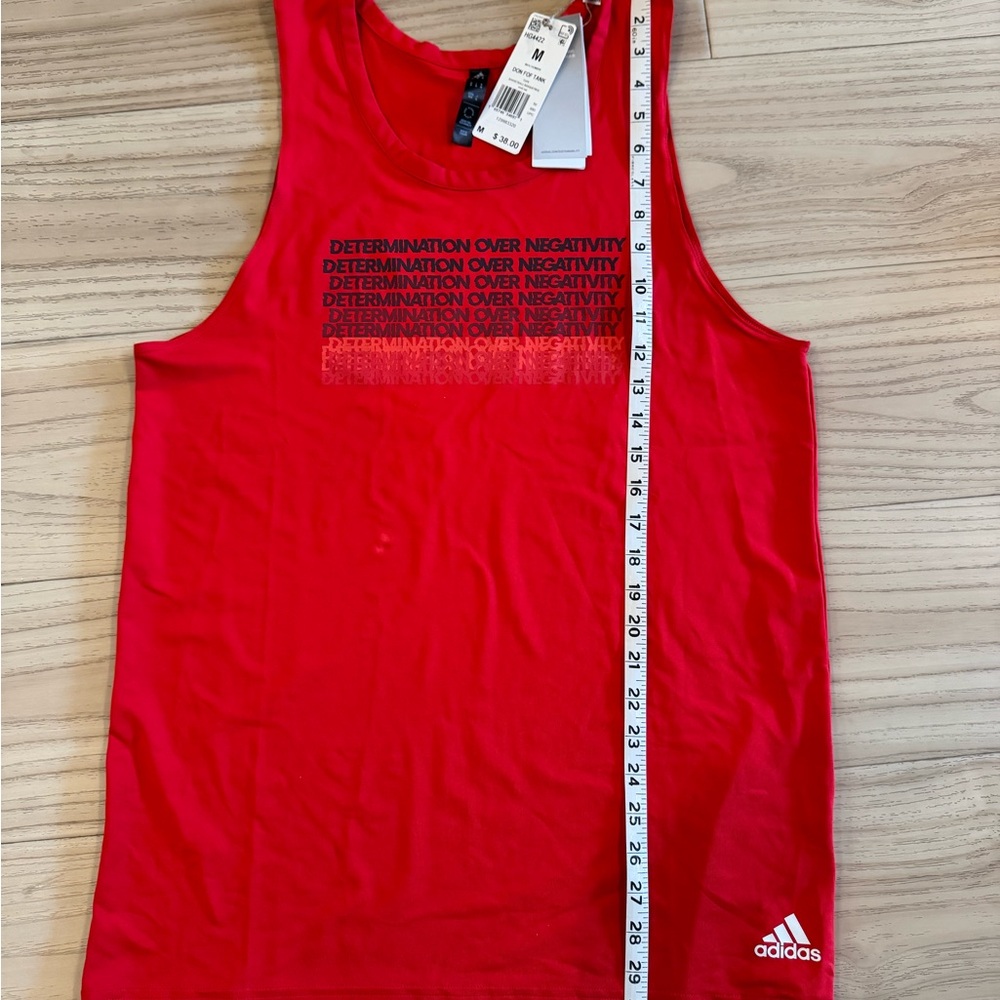 Adidas Red Men's Tank Top - Picture 3 of 6